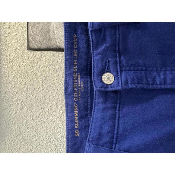 Chico's So Slimming Girlfriend Slim Leg Crop Jeans - Blue - Size 12 - Picture 2 of 6